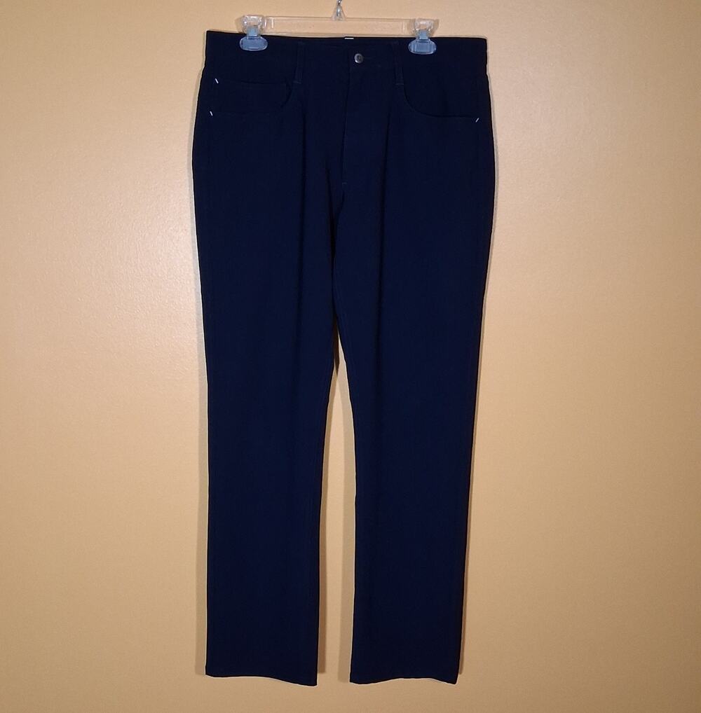 Footjoy FJ Men's Athletic Fit Golf Pants Performance Stretch Navy Size 34 x 32